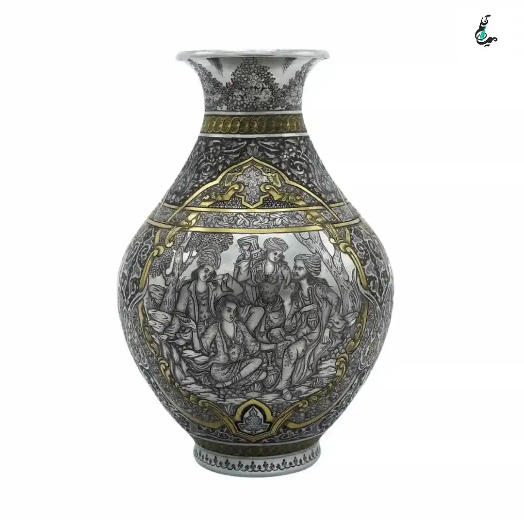 گلدان قلمزنی