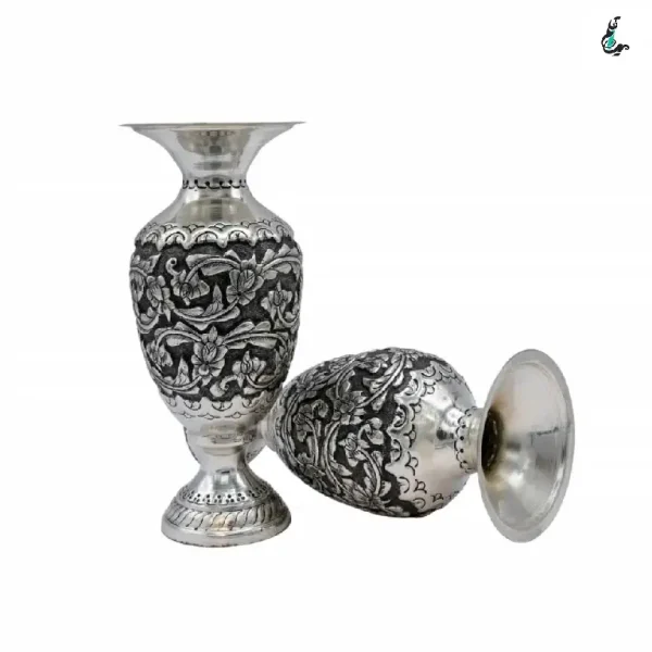 گلدان کعبدار قلمزنی گلدان کعبدار قلمزنی