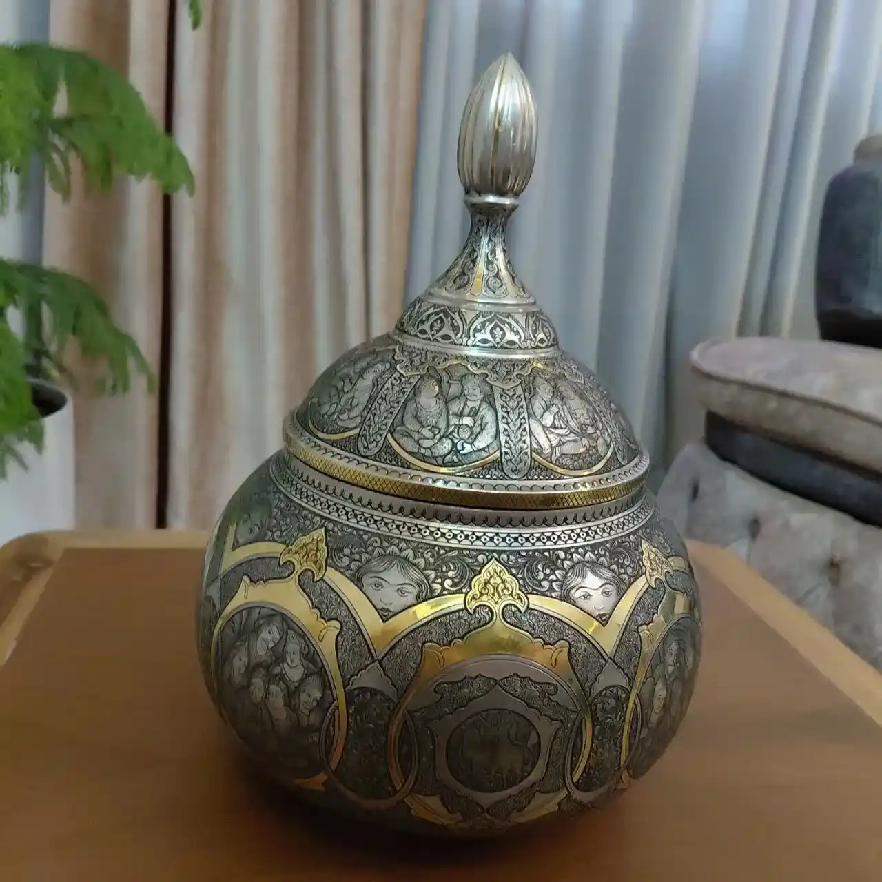 شکلات خوری قلمزنی قاجاری - تصویر 6